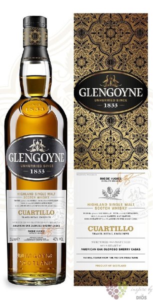 Glengoyne  Cuartillo  single malt Highland whisky 40% vol.  1.00 l