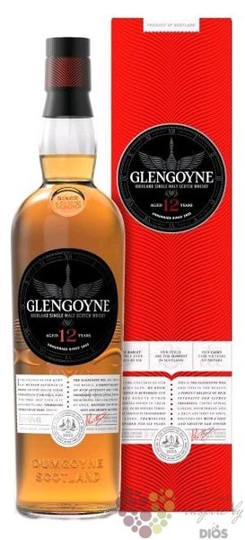 Glengoyne 12 years old single malt Highland whisky 43% vol.  0.70 l