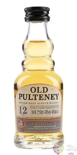 Old Pulteney 12 years old single malt Highland whisky 40% vol.   0.05 l