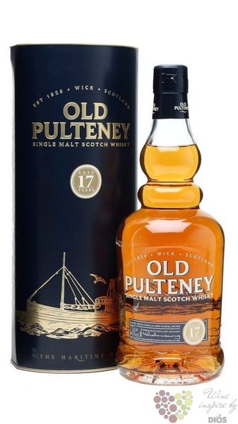 Old Pulteney 17 years old single malt Highland whisky 46% vol.    0.70 l