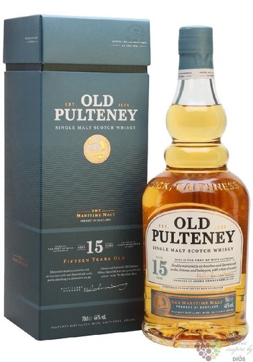 Old Pulteney 15 years old single malt Highland whisky 46% vol.  0.70 l