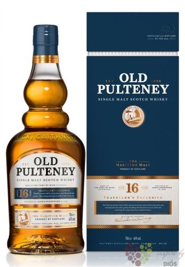 Old Pulteney 16 years old single malt Highland whisky 46% vol.  0.70 l