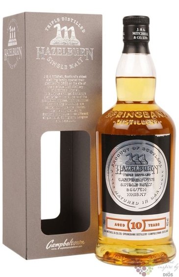 Hazelburn 10 years old Campbeltown whisky by Springbank 46% vol.  0.70 l