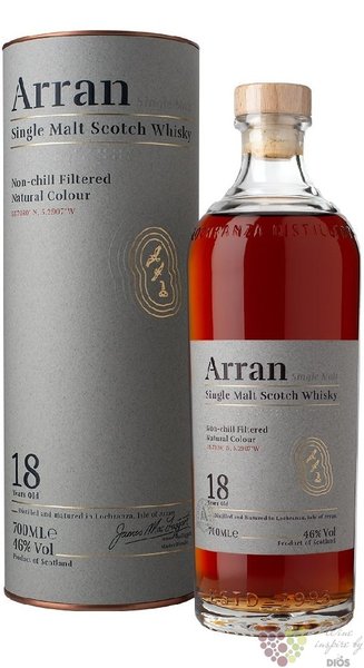 the Arran aged 18 years single malt whisky 46% vol.  0.70 l