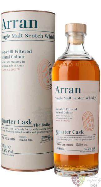 the Arran  Bothy Quarter cask  single malt Arran whisky 56.2% vol.  0.70 l