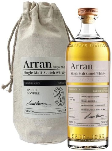 the Arran  Signature no.2 Barrel Bonfire  single malt Arran whisky  50% vol.  0.70 l