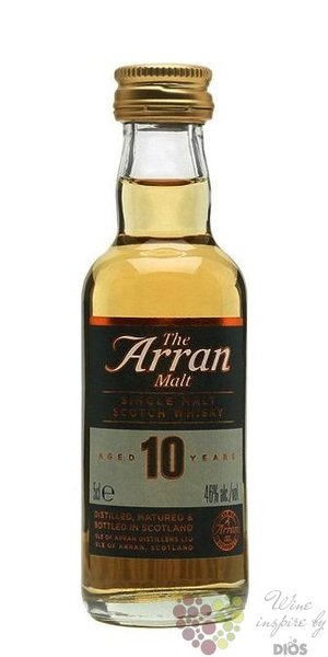 the Arran aged 10 years single malt whisky 46% vol.   0.05 l
