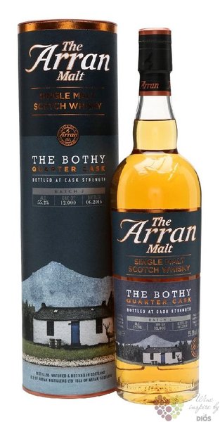 the Arran  Bothy quarter cask batch.2  single malt Arran whisky 55.2% vol.  0.70 l