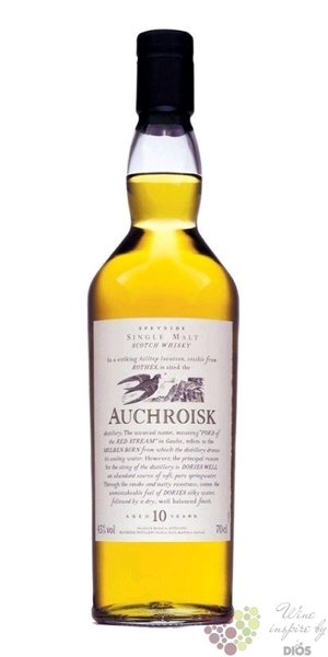 Auchroisk  Flora &amp; Fauna Series  aged 10 years sngle malt Speyside whisky 43%vol.  0.70 l
