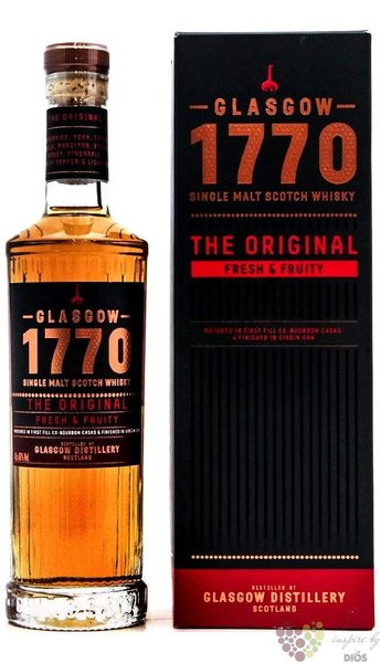 Glasgow 1770  the Original  single malt Scotch whisky 46% vol.  0.50 l