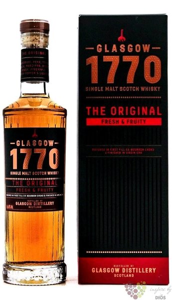 Glasgow 1770  the Original  single malt Scotch whisky 46% vol.  0.70 l