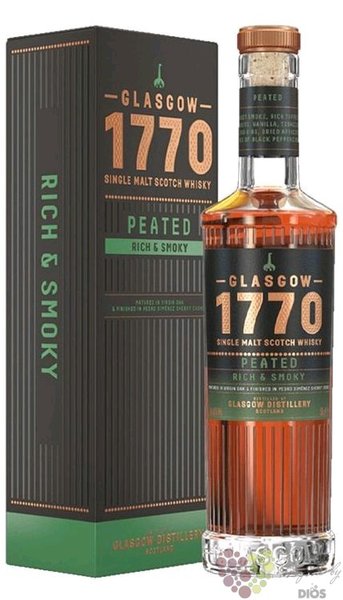 Glasgow 1770  Peated l  single malt Scotch whisky 46% vol. 0.70 l