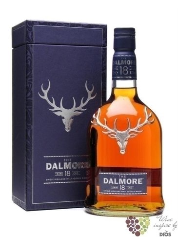 Dalmore 18 years old single malt Highland whisky 43% vol.   0.70 l