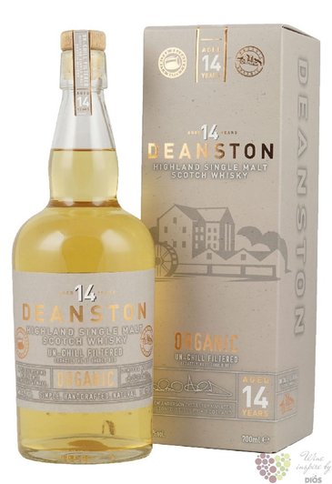 Deanston  Organic  aged 14 years single malt Highland whisky 46.3% vol.  0.70l