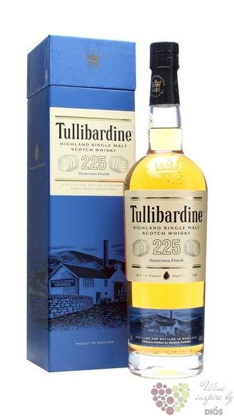 Tullibardine  225 Sauternes finish  single malt Highland whisky 43% vol.    0.70 l