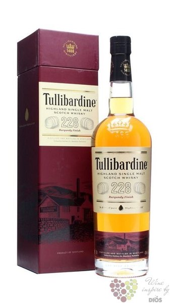 Tullibardine  228 Burgundy finish  single malt Highland whisky 43% vol.    0.70 l