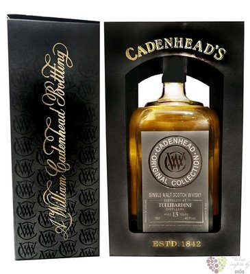Tullibardine  Cadenheads Small batch  aged 13 years Highland whisky 43% vol.  0.70 l