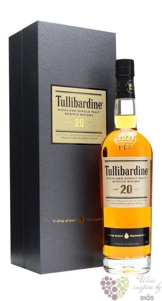 Tullibardine aged 20 years single malt Highland whisky 43% vol.  0.70 l