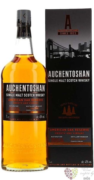 Auchentoshan  American oak - Reserve  single malt Lowland whisky 40% vol. 1.00 l