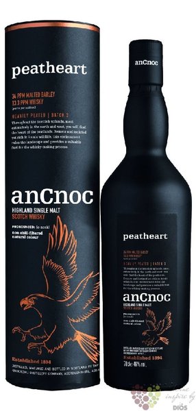 anCnoc  Peatheart batch.3  Speyside whisky 46% vol.  0.70 l