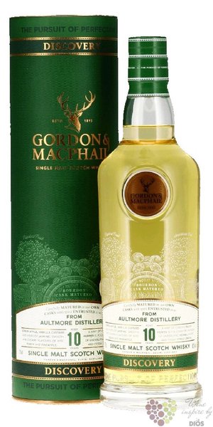 Aultmore  Gordon &amp; MacPhail Discovery range  aged 10 years Speyside whisky 43% vol.  0.70 l