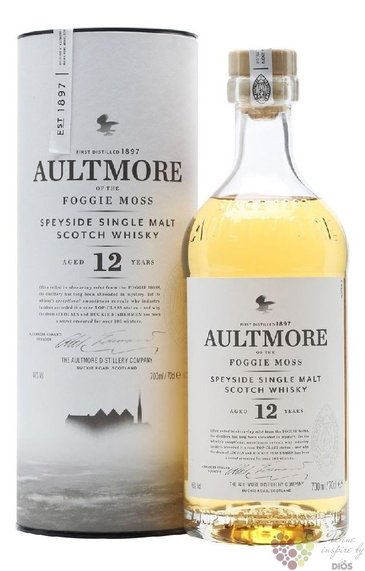 Aultmore of the Foggie Moss aged 12 years Speyside whisky 46% vol.  0.70 l