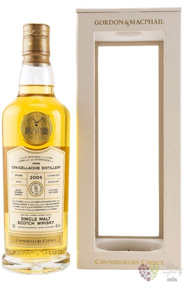 Craigellachie 2005  Gordon &amp; MacPhail Connoisseurs choice  Speyside whisky 46% vol.  0.70 l