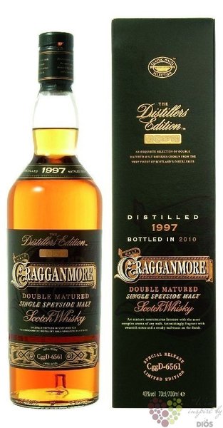 Cragganmore 1997  Distillers edition 2010  single malt Speyside whisky 40% vol.  0.70 l