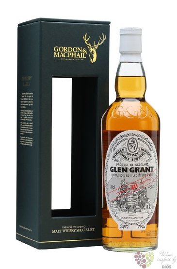 Glen Grant  Gordon &amp; MacPhail Distillery labels  aged 40 years Speyside whisky 43% vol.  0.70
