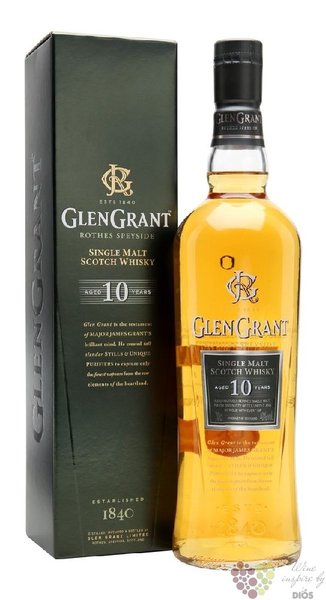 Glen Grant 10 years old Single malt Speyside whisky 40% vol.  1.00 l