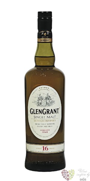 Glen Grant 16 years old single malt Speyside whisky 43% vol.  0.05 l