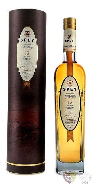 Spey  Peated  aged 12 years single malt Speyside whisky 46% vol.  0.70 l