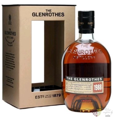 Glenrothes 1998  Vintage reserve  Speyside whisky 43% vol.  0.70 l
