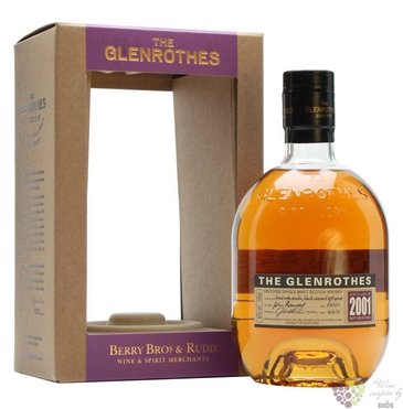 Glenrothes 2001  Vintage reserve  single malt Speyside whisky 43% vol.  0.70 l