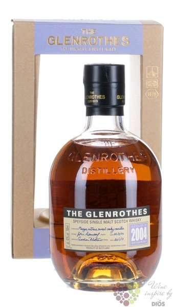 Glenrothes 2004  Vintage reserve  single malt Speyside whisky 43% vol. 0.70 l