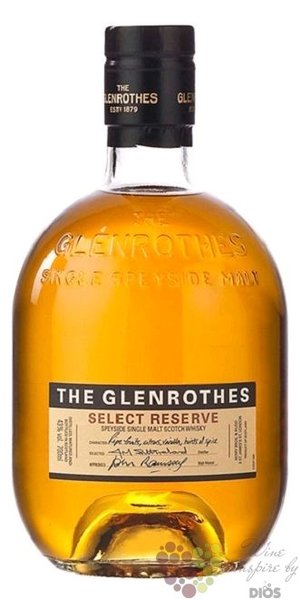 Glenrothes  Select reserve  single malt Speyside whisky 43% vol.  0.10 l