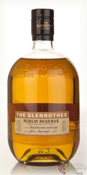Glenrothes  Robur reserve  single malt Speyside Scotch whisky 40% vol.  0.10 l