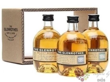 Glenrothes  91&amp;94&amp;SR  set Vintage Speyside whisky 43% vol. 3x0.10l