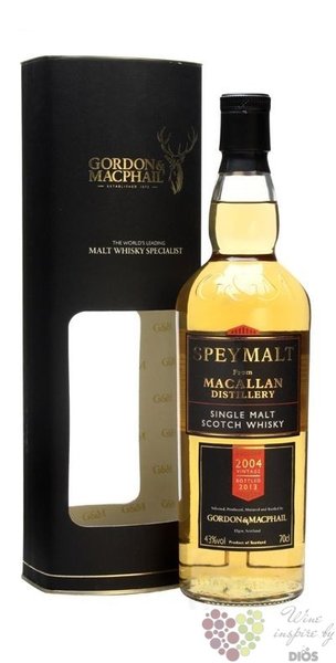 Macallan 2004 „ Gordon &amp; MacPhail Speymalt ” Speyside single malt whisky 43%vol.  0.70 l