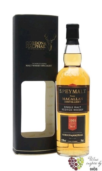 Macallan 2006 „ Gordon &amp; MacPhail Speymalt ” Speyside single malt whisky 43%vol.  0.70 l