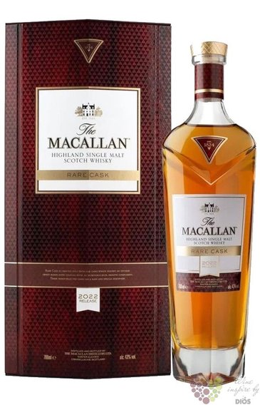 Macallan 1824 series  Rare cask Red  bott. 2022 Speyside whisky 43% vol.  0.70 l
