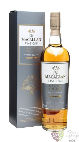 Macallan „ Master edition Fine oak ” Speyside single malt whisky 42.8% vol.    0.70 l
