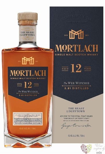 Mortlach  the Wee Witchie  aged 12 years single malt Speyside whisky 43.4% vol.  0.70 l