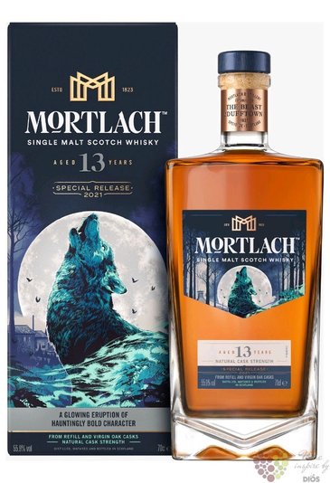 Mortlach 2007  Diageo Special Release 2021  aged 13 years Speyside whisky 55.9% vol.  0.70 l