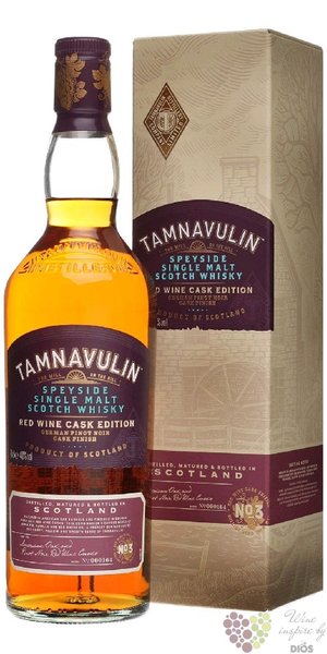 Tamnavulin  Pinot Noir cask finish  Speyside single malt whisky 40% vol.  0.70 l