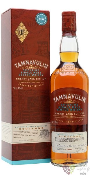 Tamnavulin  Sherry cask  Speyside single malt whisky 40% vol.  0.70 l