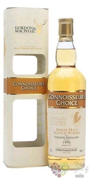 Tomatin 1996  Gordon &amp; MacPhail Connoisseurs choice  Speyside whisky 46% vol.  0.70 l