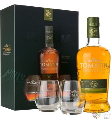 Tomatin  Bourbon &amp; sherry casks  pack aged 12 years Speyside single malt whisky 43% vol.  0.70