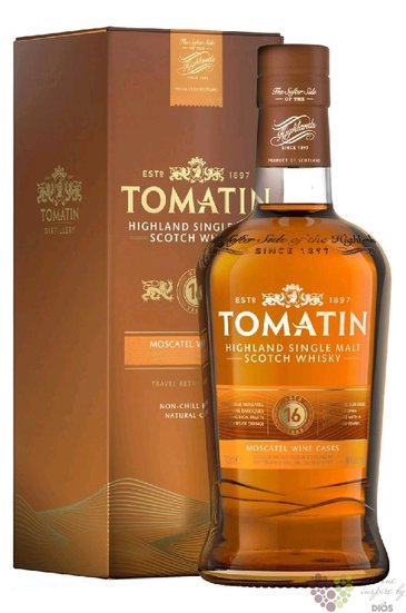 Tomatin  Moscatel  aged 16 years Speyside whisky 46% vol.  0.70 l