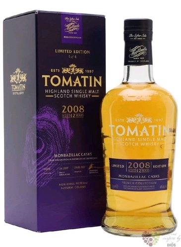 Tomatin 2008 „ Monzabillac cask ” bott.2021 Speyside whisky 46% vol.  0.70 l